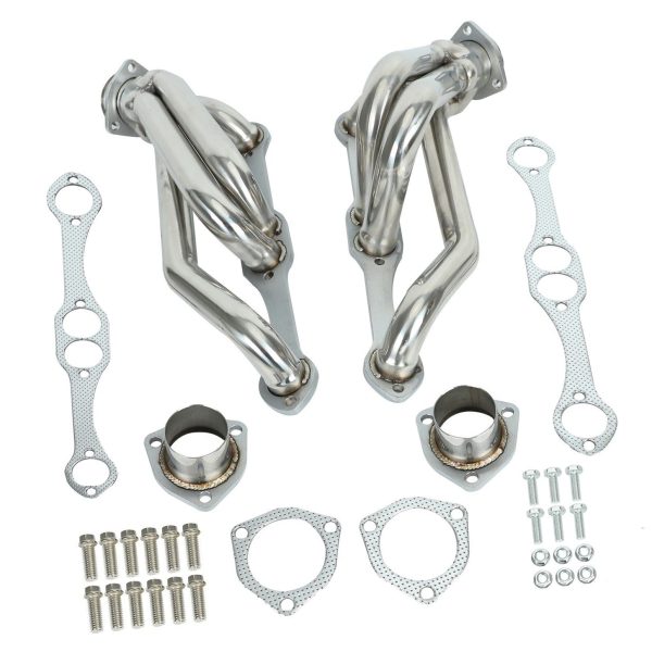 Stainless Exhaust Header For Chevy Small Block Blazer S10 S15 2WD 283, 302, 305, 307, 327, 350, 400