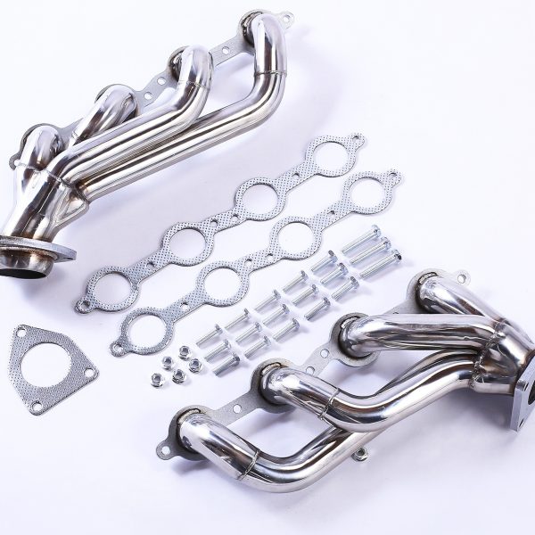 Stainless Exhaust Header For Chevy 00-01 GMC YUKON 4.8L 5.3L ,99-01 GMC SIERRA 1500 2500