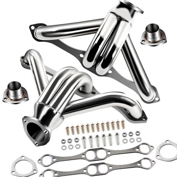 Stainless Exhaust Header For Chevy Small Block SB V8 262 265 283 305 327 350 400