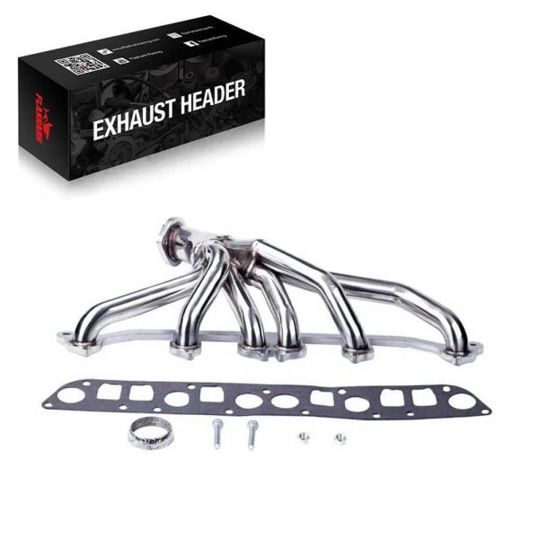 Stainless Exhaust Header For Jeep 91-99 Wrangler Cherokee 4.0L TJ YJ XJ