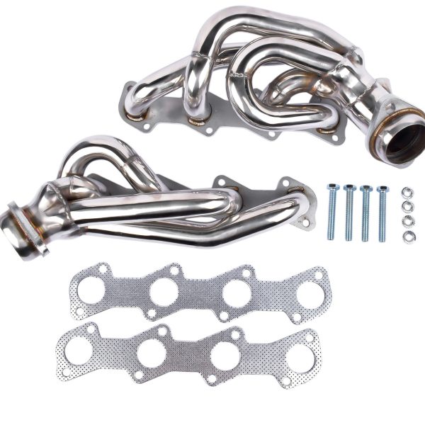 Stainless Exhaust Header For FORD F150 F250 EXPEDITION V8 5.4 97-03 - Image 3