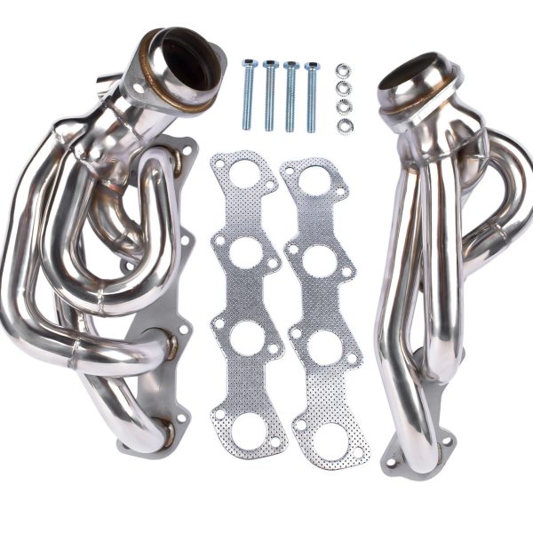 Stainless Exhaust Header For FORD F150 F250 EXPEDITION V8 5.4 97-03 - Image 4