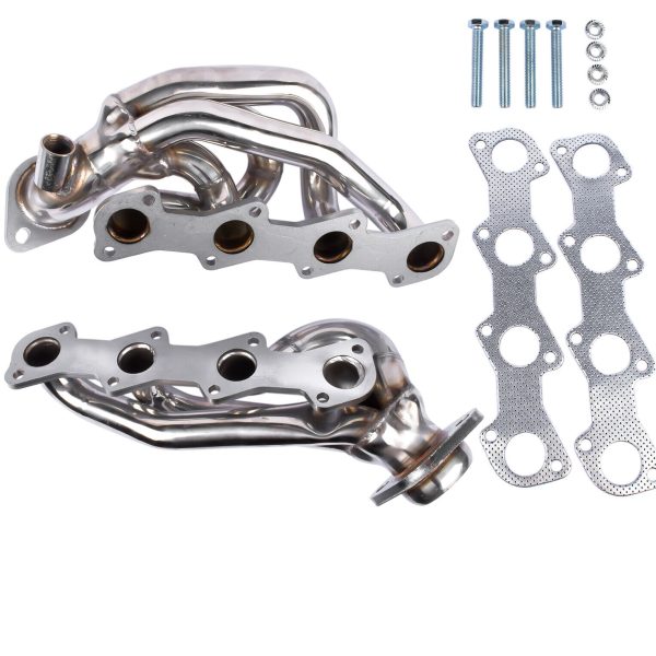 Stainless Exhaust Header For FORD F150 F250 EXPEDITION V8 5.4 97-03 - Image 5