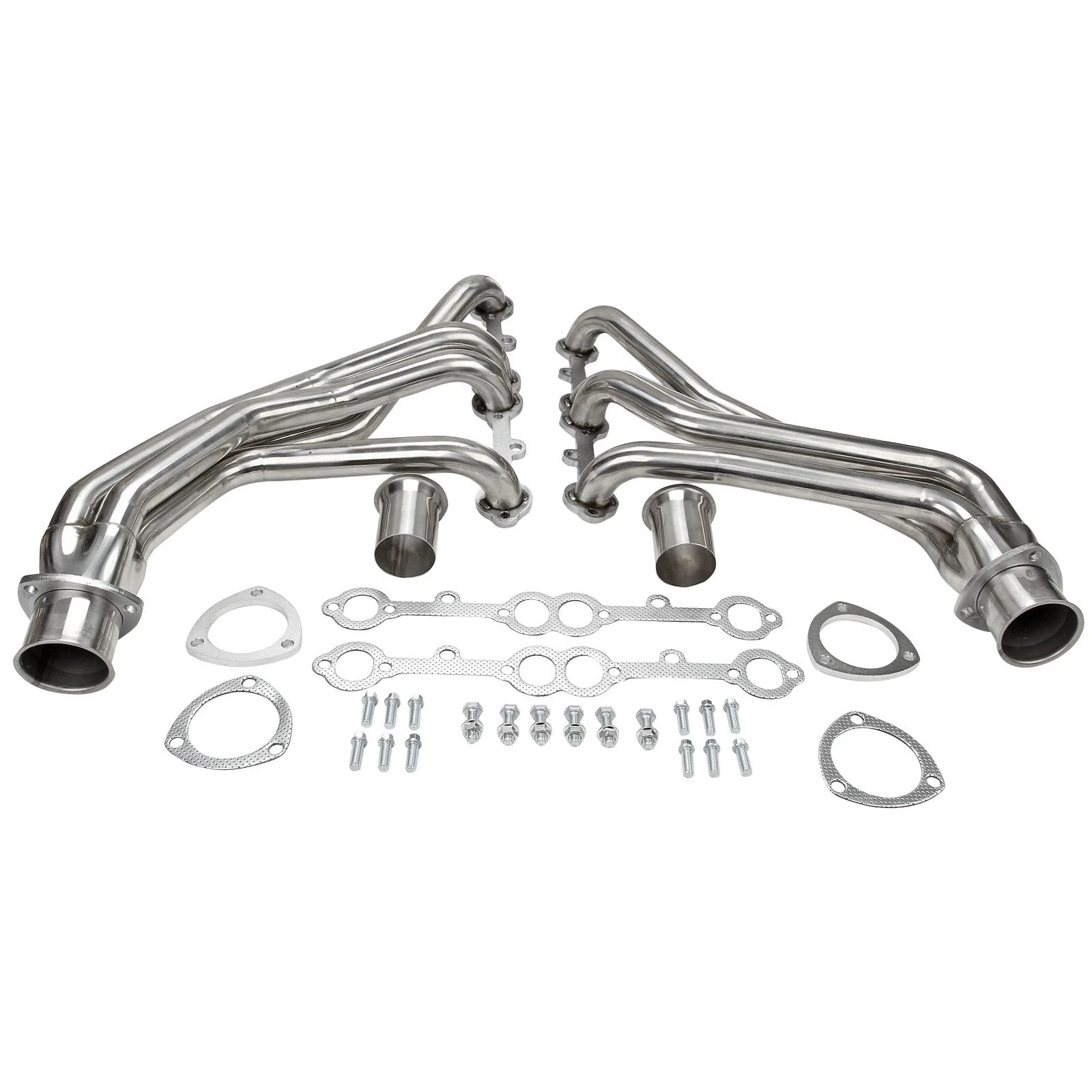 Stainless Exhaust Header For Chevy ROUNDED-LINE SBC V8 1977-1984(except 1970 Chevrolet corvette,1977 Chevrolet K10 ,1984 Chevrolet C20)