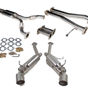 Stainless Exhaust Header For NISSAN Cat Back Exhuast 03-07 350Z HK 3.5L Pipe 4.5" Tip