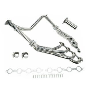 Stainless Exhaust Header For Chevy GMC 07-14 4.8L 5.3L 6.0L