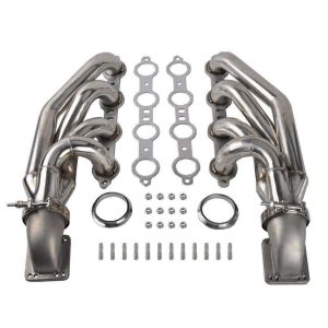 Stainless Exhaust Header For Chevy LS1 LS6 LSX GM V8+Elbows T3 T4 to 3.0" V Band