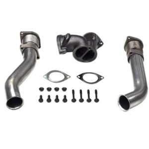 Stainless Exhaust Header For FORD 99.5-03 Ford 7.3 Bellowed Up Pipes