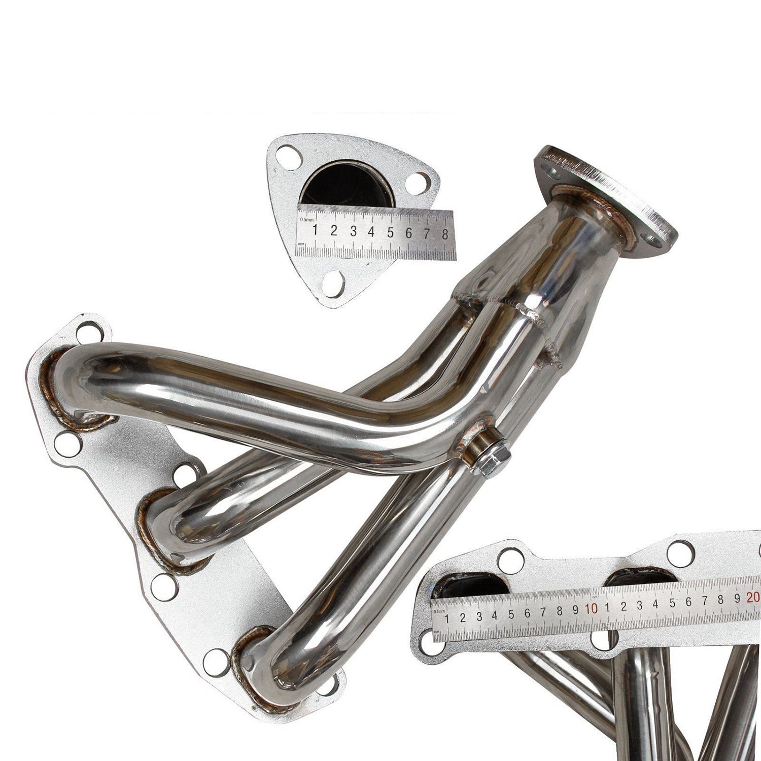 Stainless Exhaust Header For Nissan Altima VQ35DE V6 3.5L 2002-2006 Manual Models - Image 4