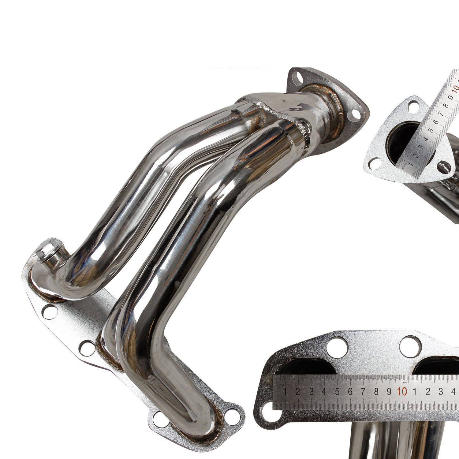 Stainless Exhaust Header For Nissan Altima VQ35DE V6 3.5L 2002-2006 Manual Models - Image 2